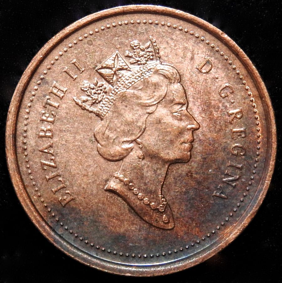 2001-One-Cent-With-Unusual-Toning